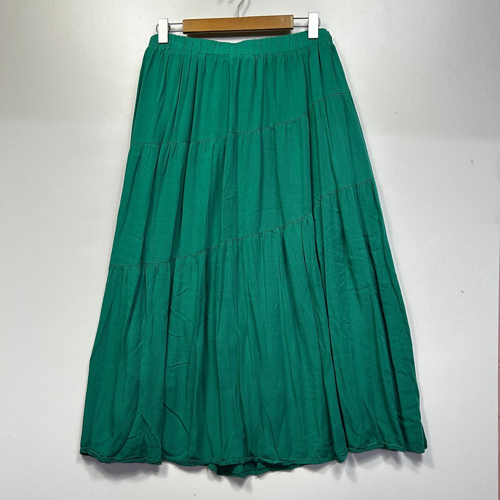 You + All Green Maxi Skirt - Size 18