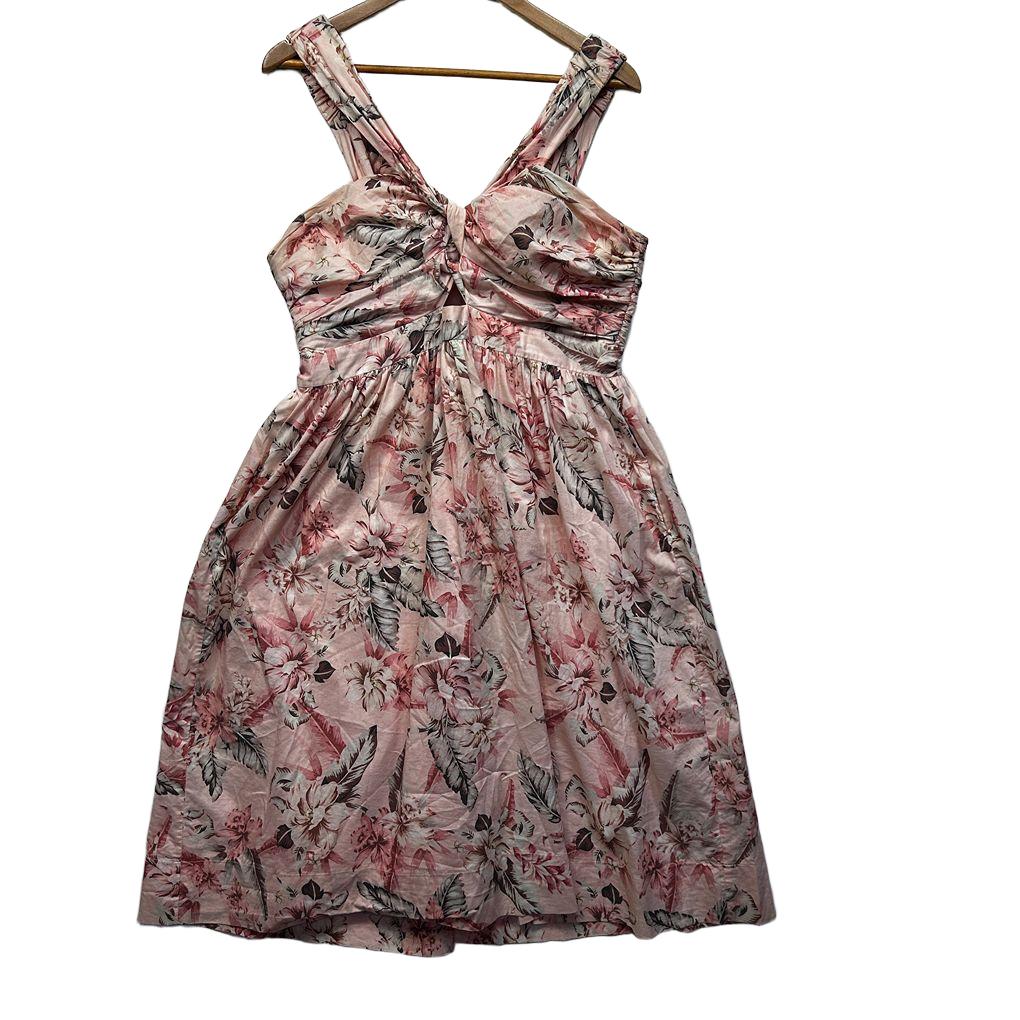 Sheike Pink Floral Dress - Size 16