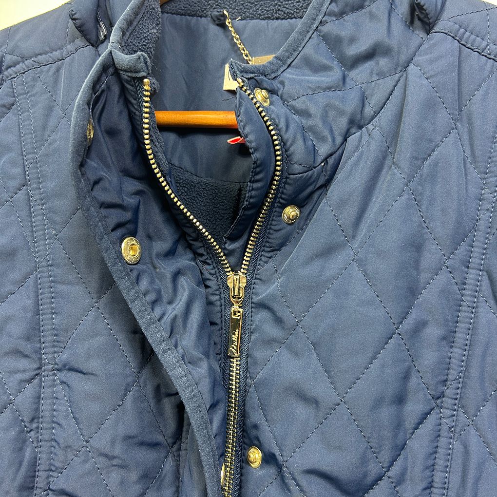 Millers Navy Quilted Jacket - Size 12