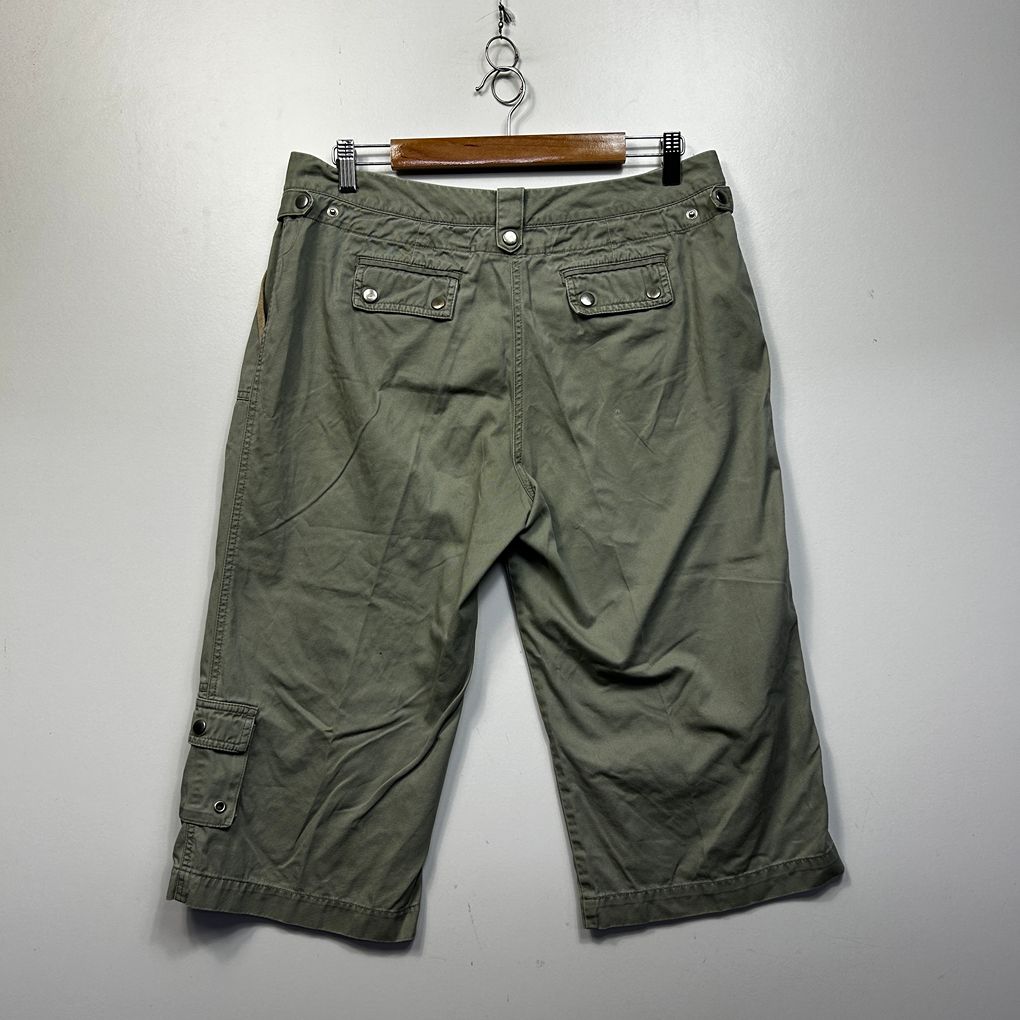 Wombat Khaki Cotton Cropped Pants - Size 14