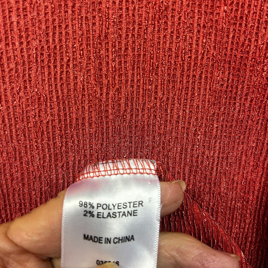 Sussan Red Sleeveless Top - Size XL