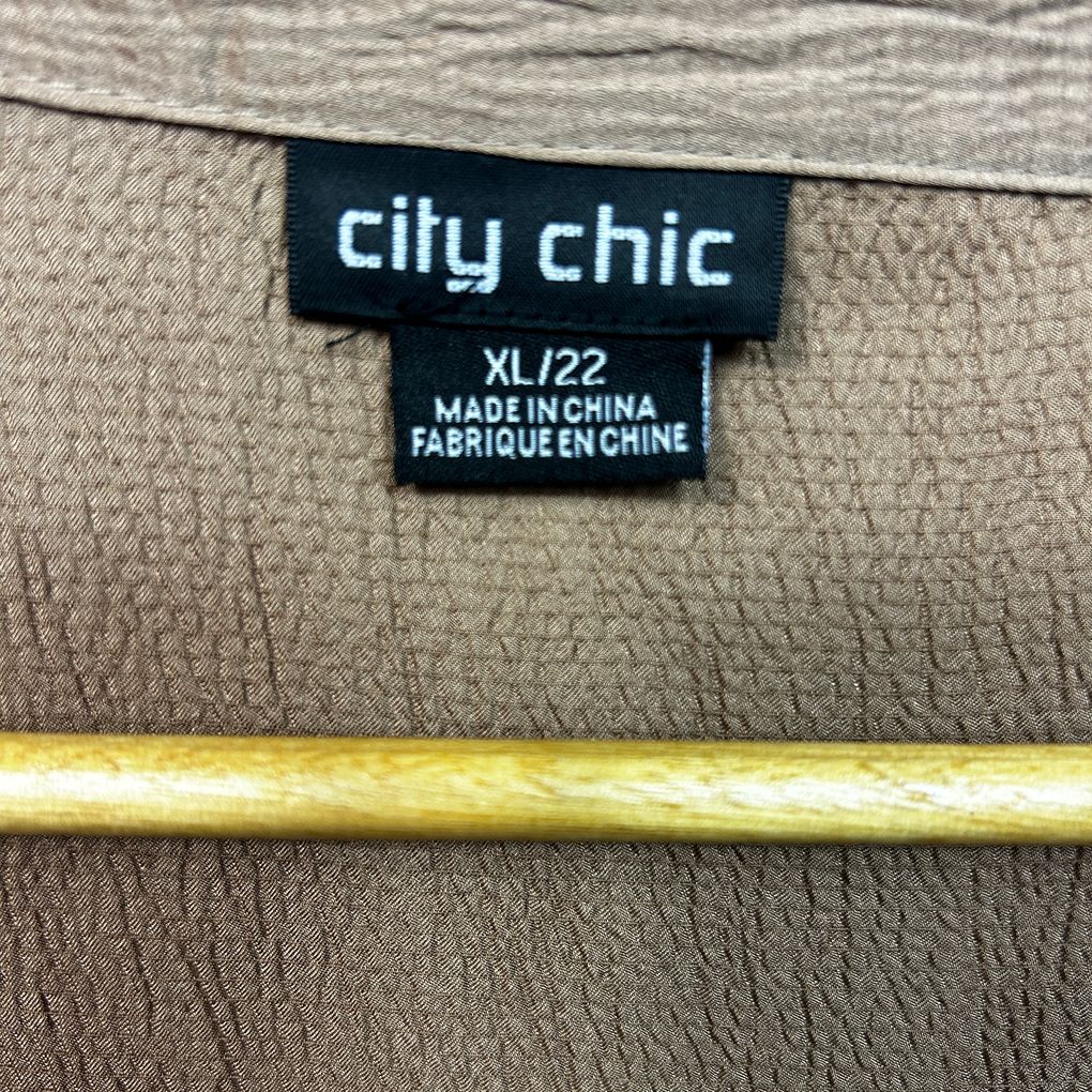 City Chic Bronze Top - Size XL/22