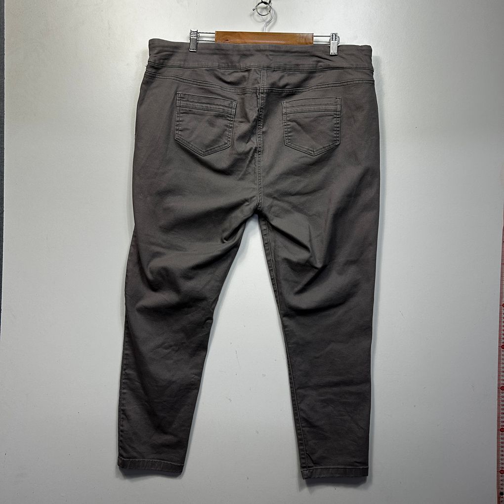 Millers Grey Plus Size Cotton Pants - Size 22 (fault)