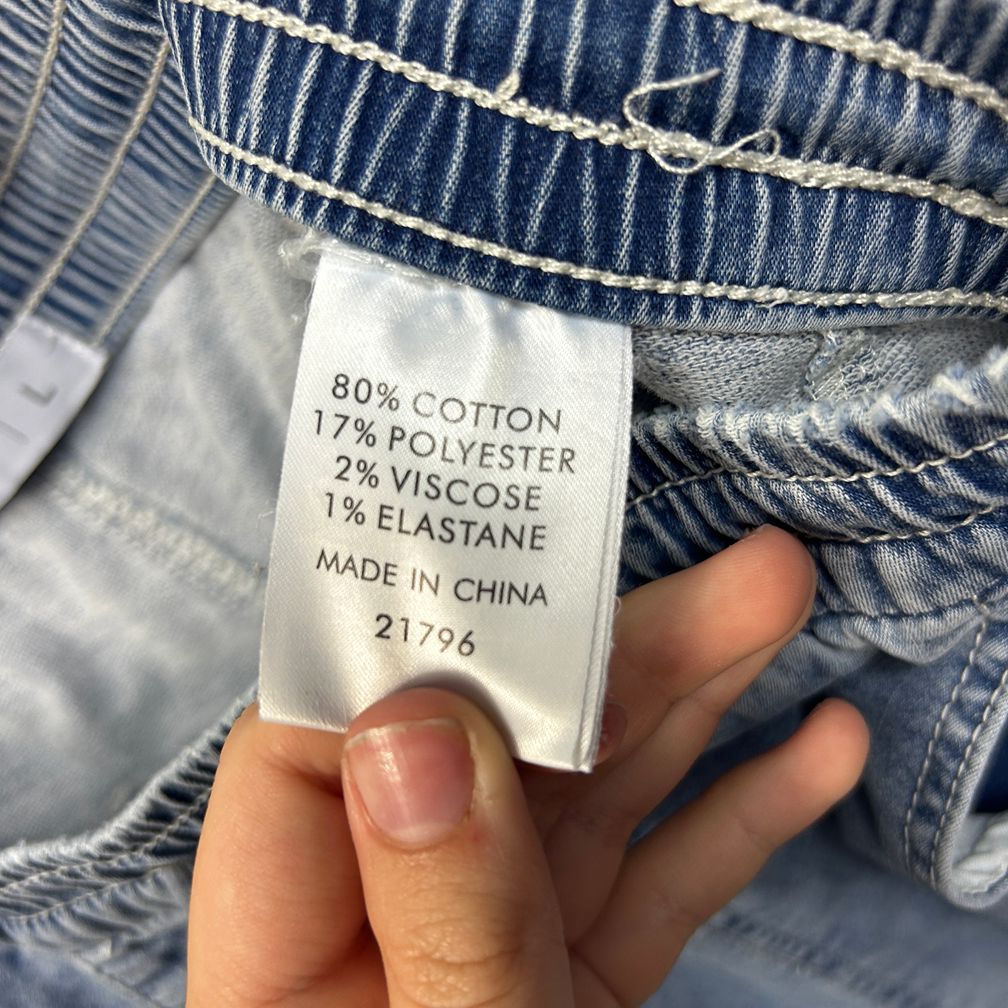 Suzanne Grae Blue Pull-On Jeans - Size L