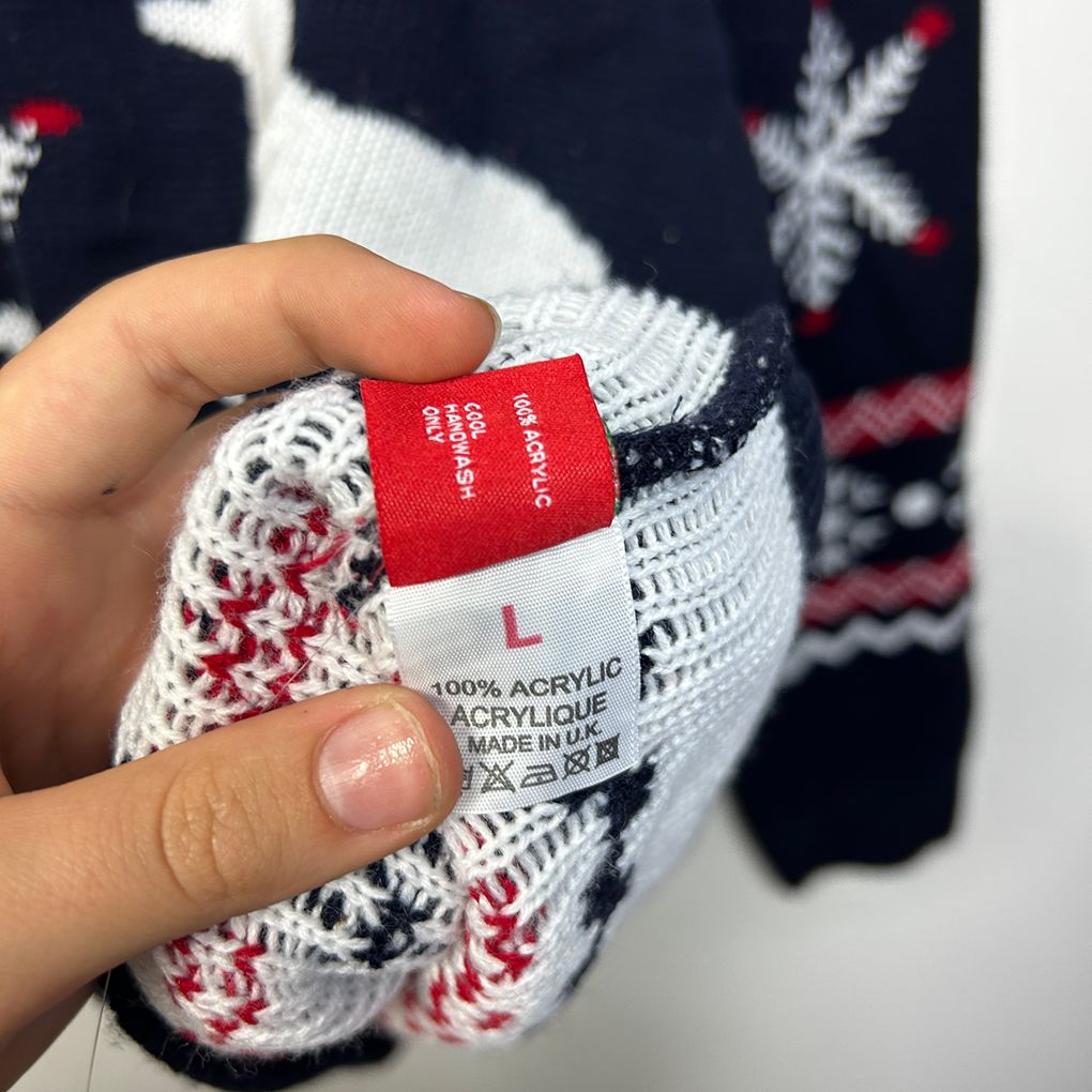 Cheeky Elf Ugly Christmas Jumper - Size L