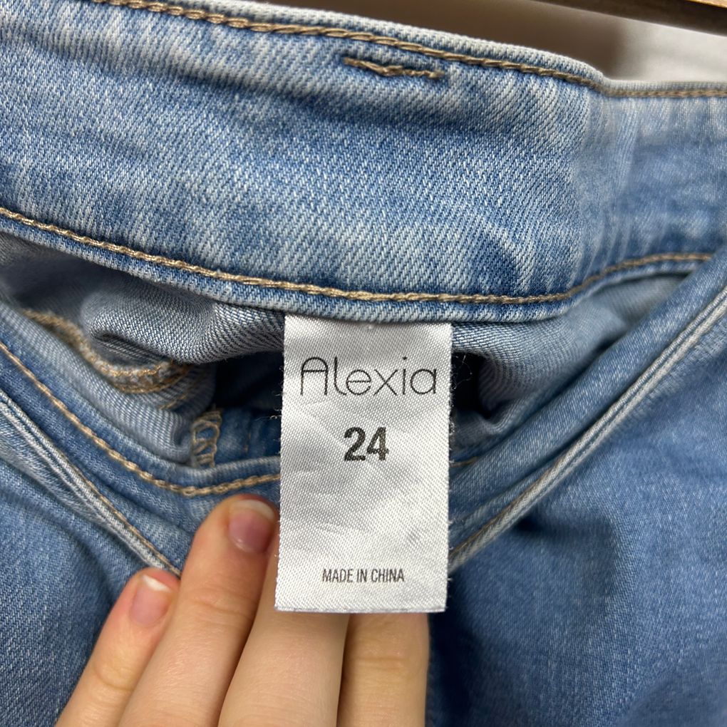 Alexia Blue Plus Size Denim Shorts - Size 24