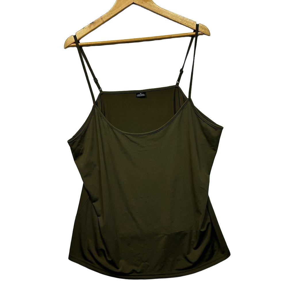 City Chic Khaki Cami Top - Size 22/XL