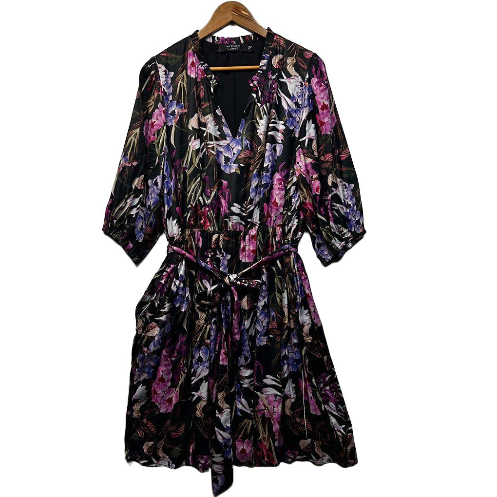 Portmans Floral Dress - Size 22