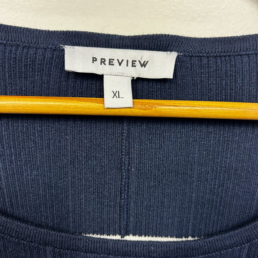 Preview Navy Stripe Knit Jumper - Size XL