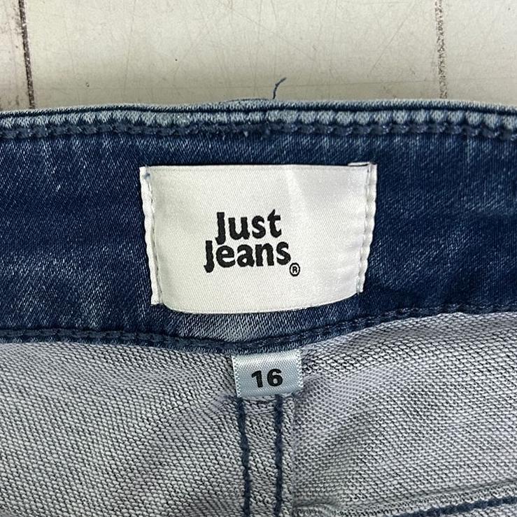 Just Jeans Blue Amaze Mid Rise Ankle Jeans - Size 16