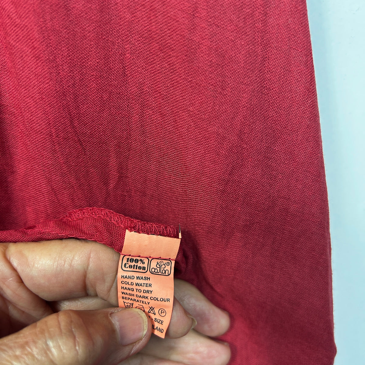 Namastai Red Cotton Sleeveless Layered Dress - One Size