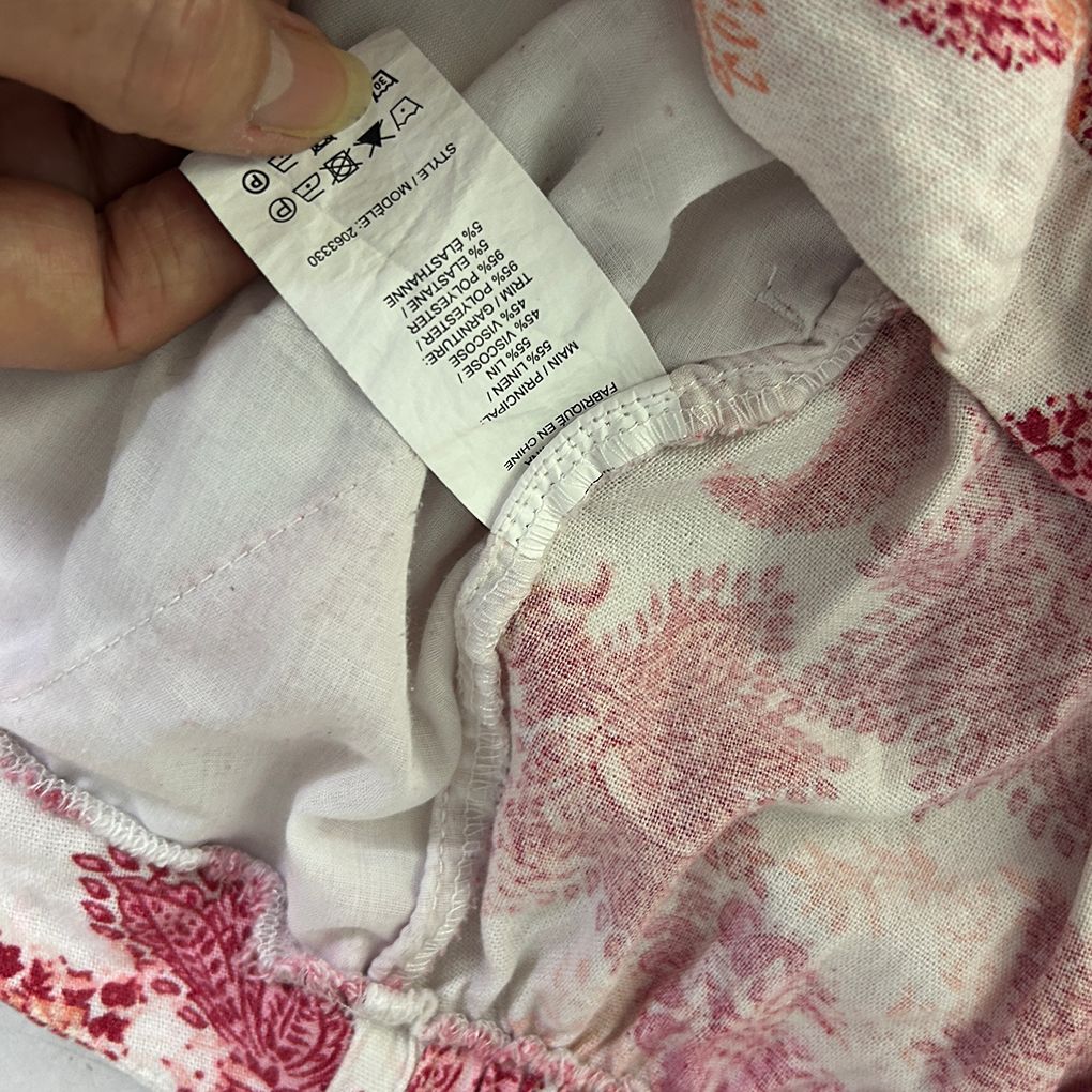 Millers Pink Paisley Plus Size Linen Pants - Size 20