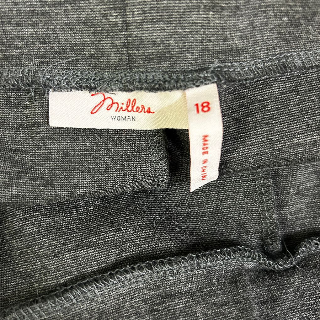 Millers Grey Zip Pocket Pants - Size 18