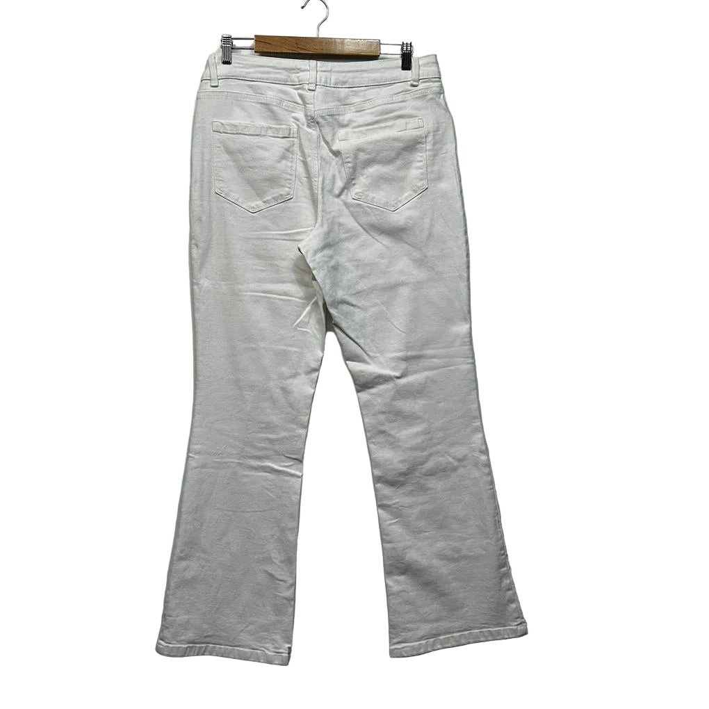 Anko White Bootcut Mid Rise Jeans - Size 16