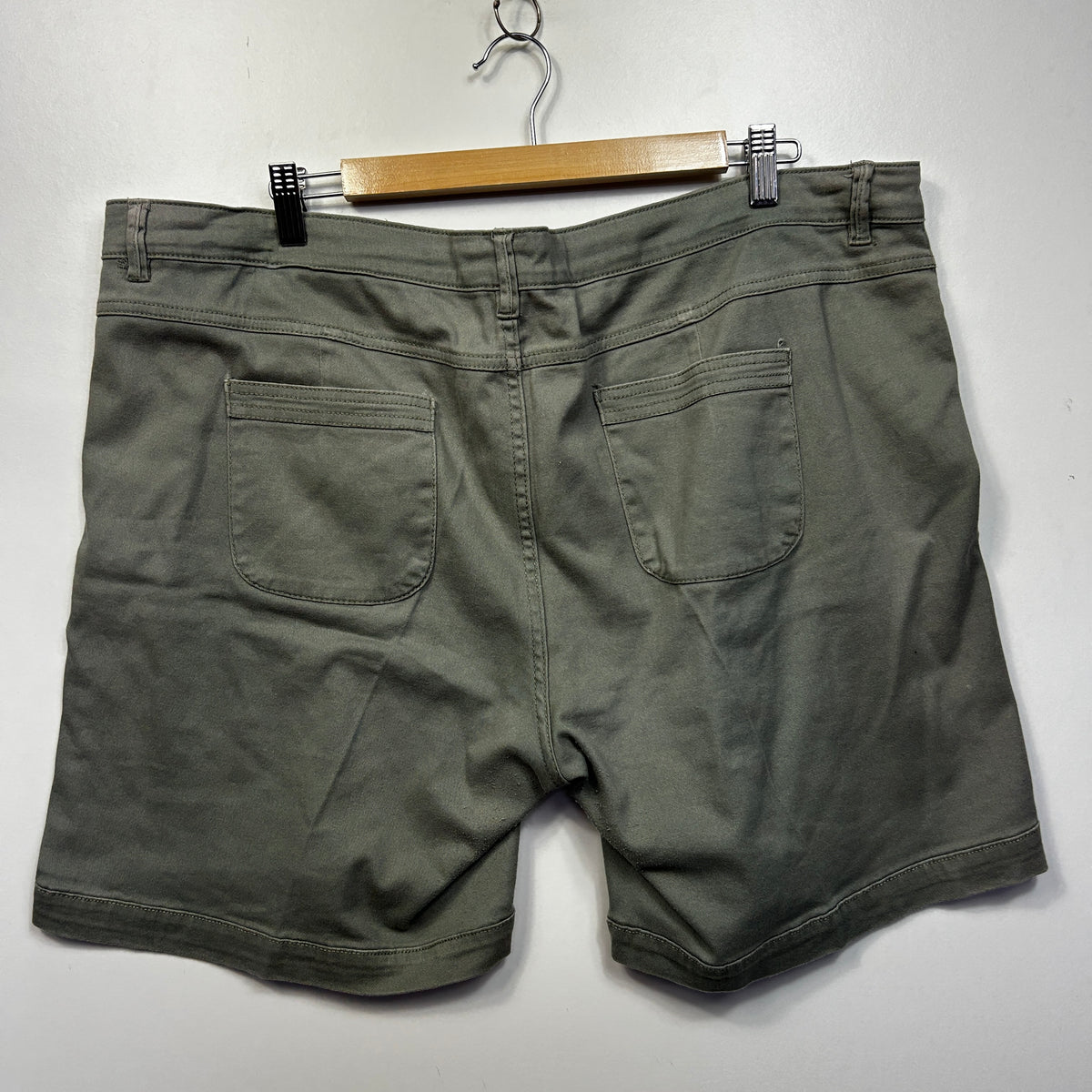 Katies Khaki Plus Size Cotton Shorts - Size 18