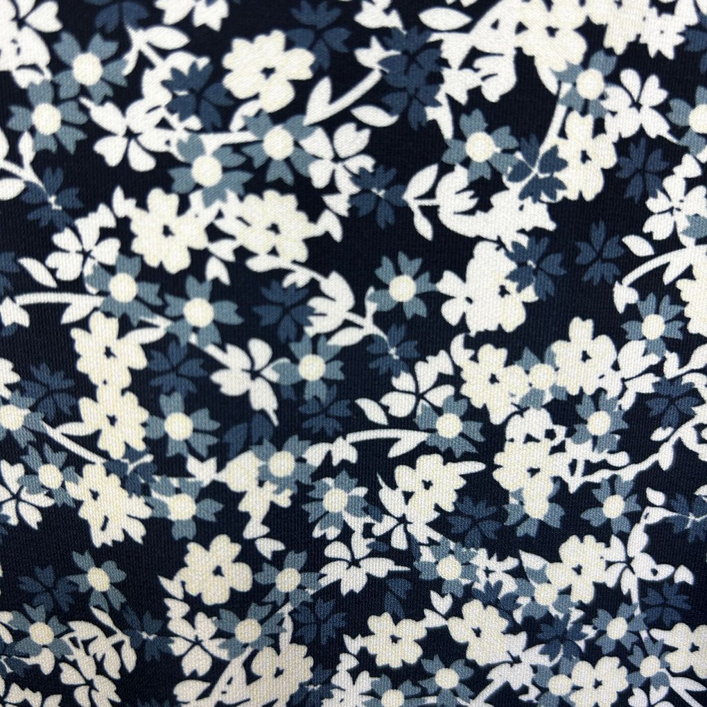 Birdee Sport Navy Floral Polo Golf Top - Size L