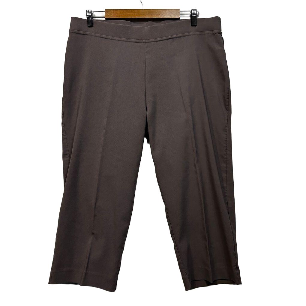 Katies Taupe Crop Pants - Size 16