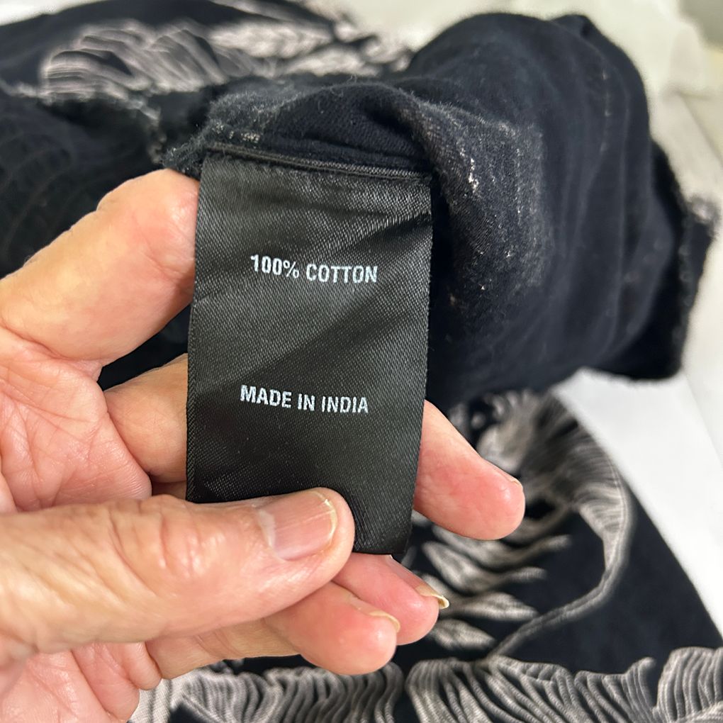 Taking Shape Black Floral Cotton Cropped Pants - Size 20