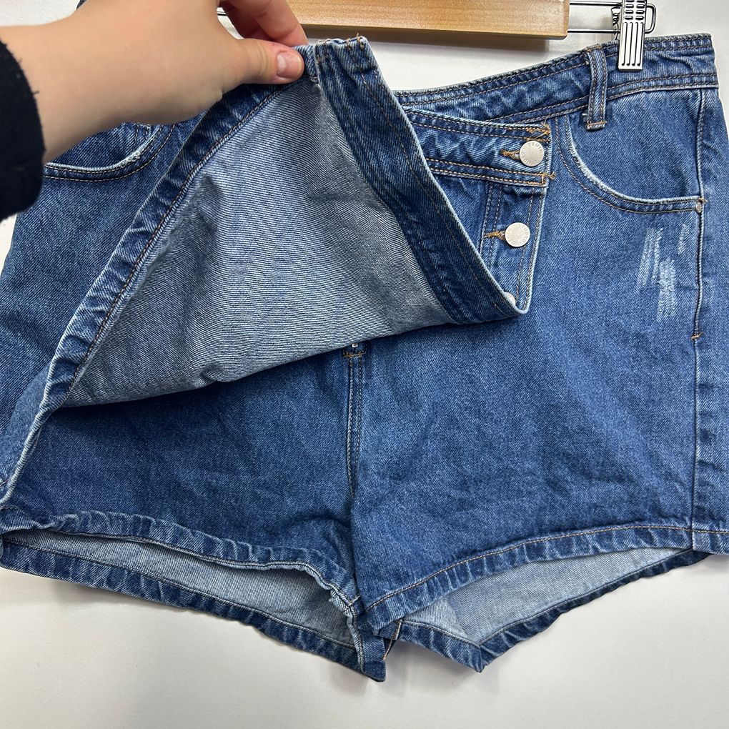 Sndrd Denim Blue Denim Skort - Size XL/16