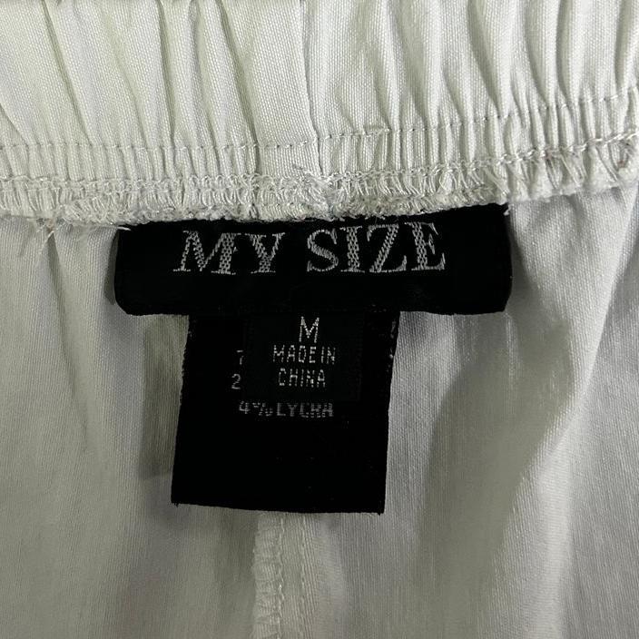 My Size White Cropped Pants - Size 18/M (Fault: Hem)