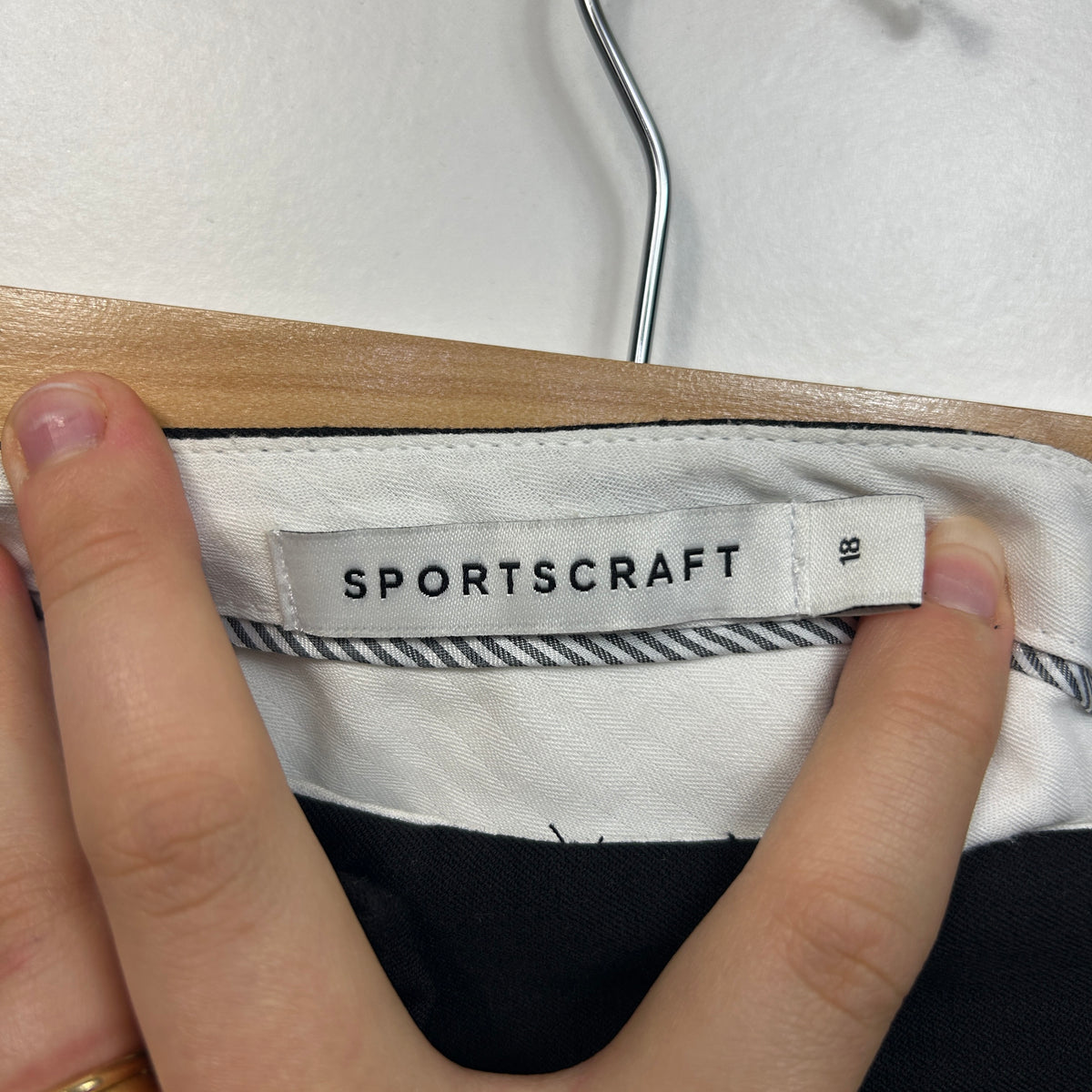 Sportscraft Black Plus Size Cotton Pants - Size 18