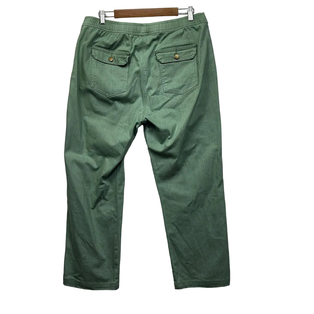 Victoria Hill Green Cotton Pants - Size 18