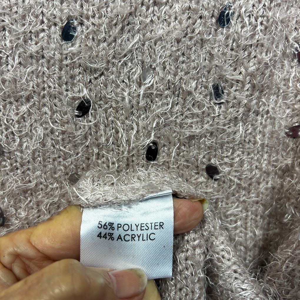 Autograph Pink Sequin Jumper - Size 22/XL