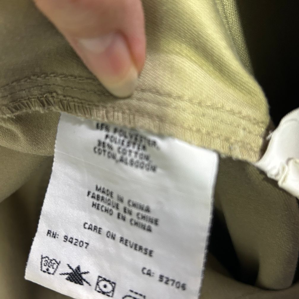 CAT Khaki Cotton Workwear Mens Cargo Shorts - Size 44