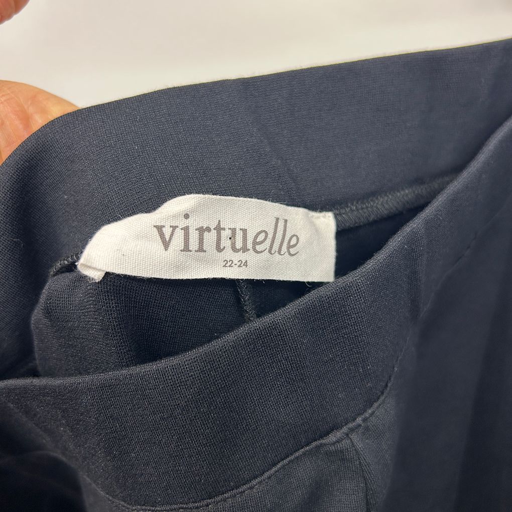 Virtuelle Black Plus Size Pull On Pants - Size 22/24