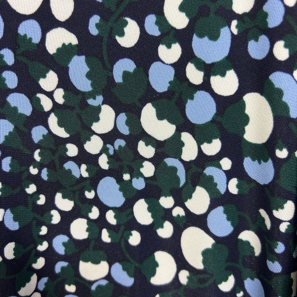 Taking Shape Navy Print Top - Size 18/M
