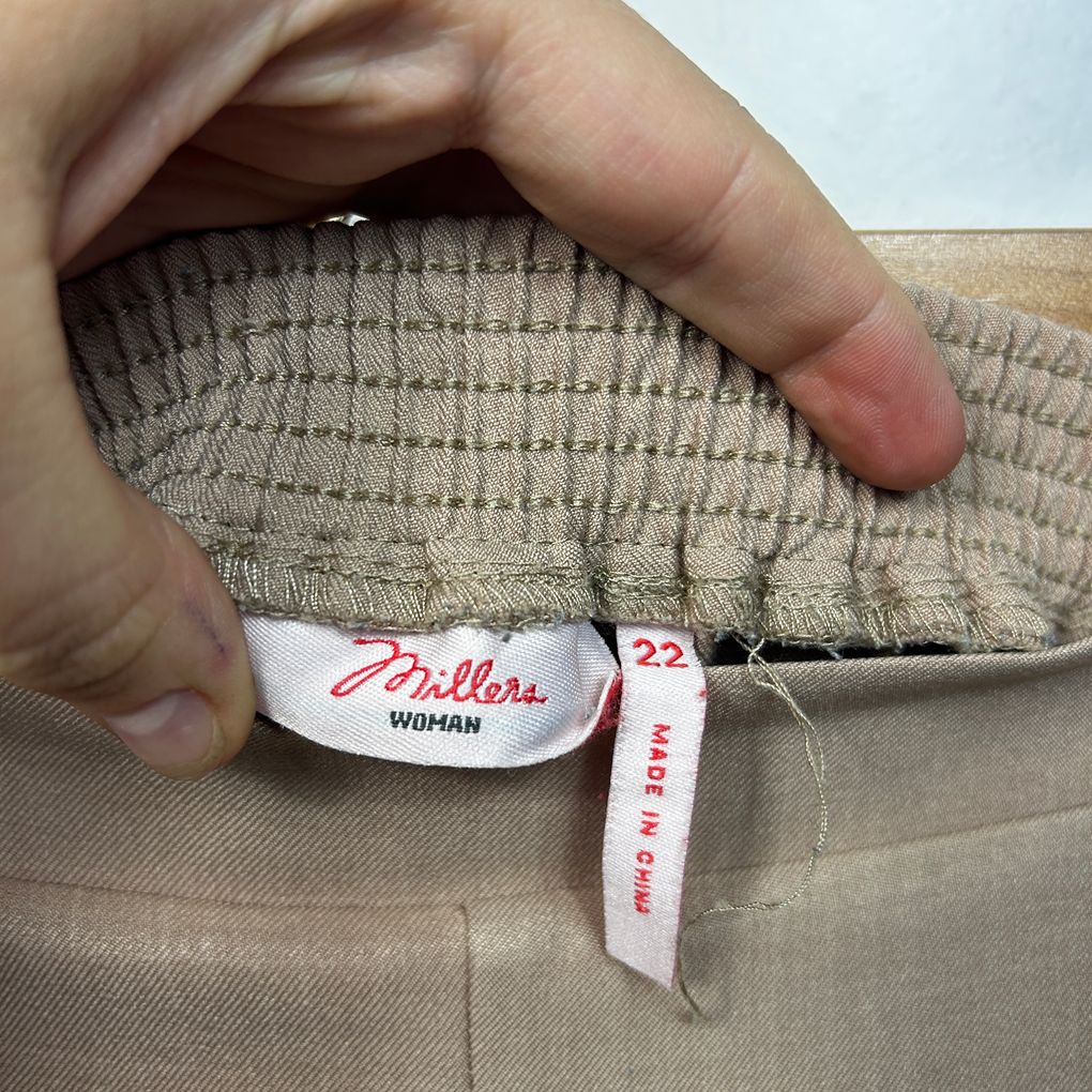 Millers Tan Cropped Pants - Size 22