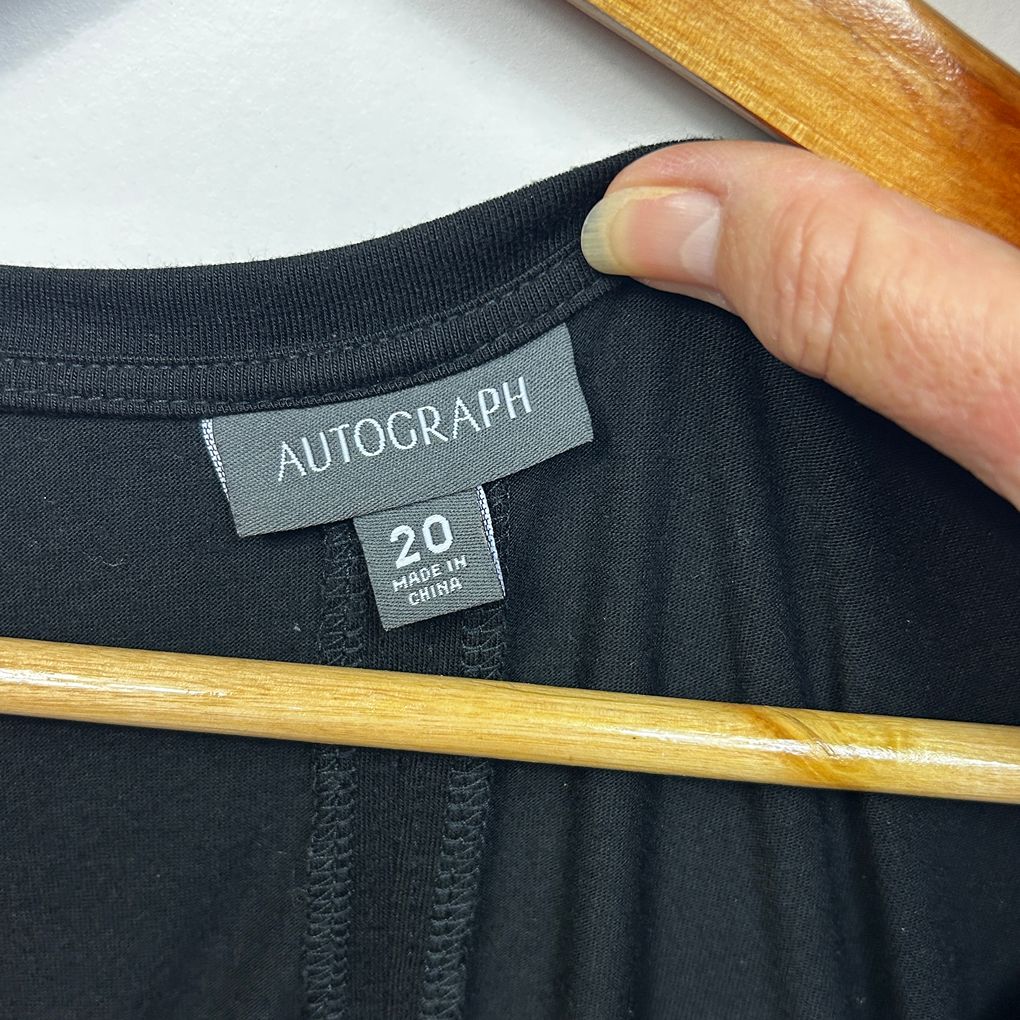 Autograph Black Top Tee - Size 20