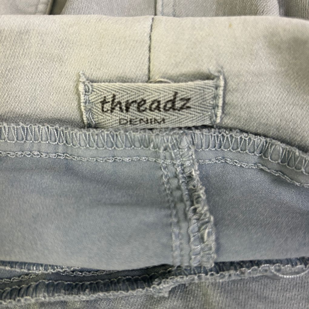 Threadz Grey Cotton Pants - Size 18/20