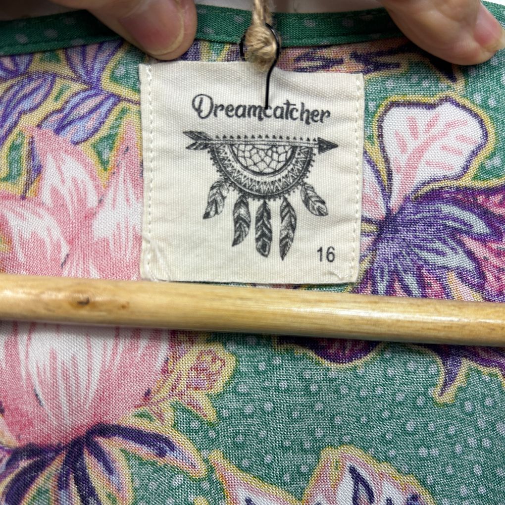 Dreamcatcher Green Floral Dress - Size 16