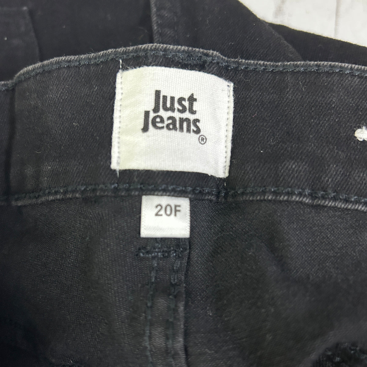Just Jeans Black Reformed Straight High Rise Plus Size Jeans - Size 20F