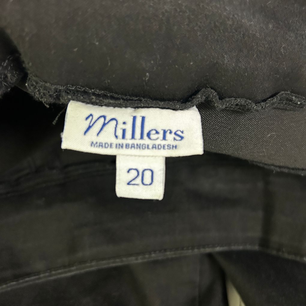 Millers Black Cotton Jeans Pants - Size 20