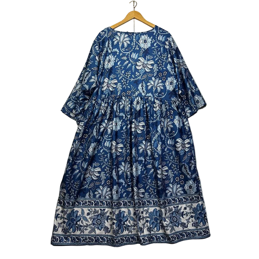 Dale and Waters Blue Plus Size Boho Floral Dress - Size 20/22
