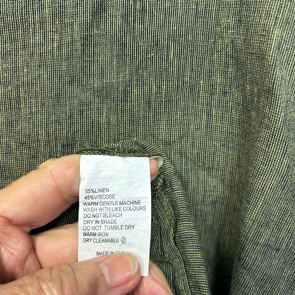 Regatta Khaki Linen Top - Size 16