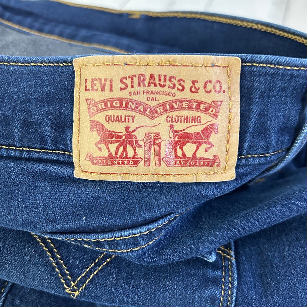 Levi's Blue Shaping Straight Leg Jeans - Size 16W