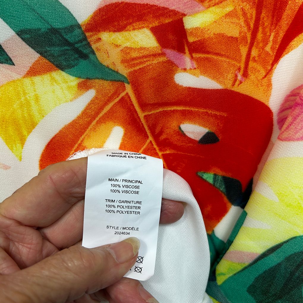 Autograph Multicoloured Sheer Overlay Top - Size 20
