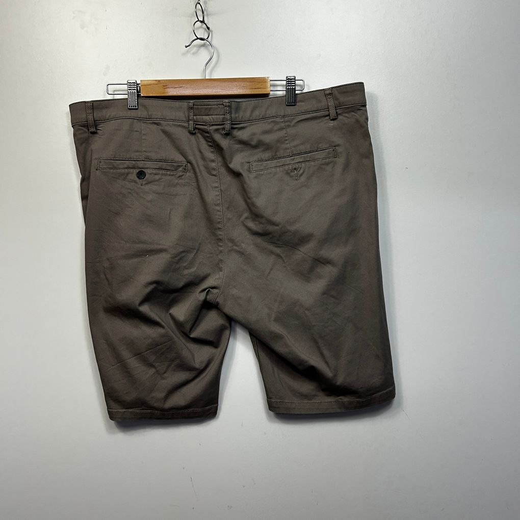 Johnny Bigg Brown Cotton Chino Mens Shorts - Size 42