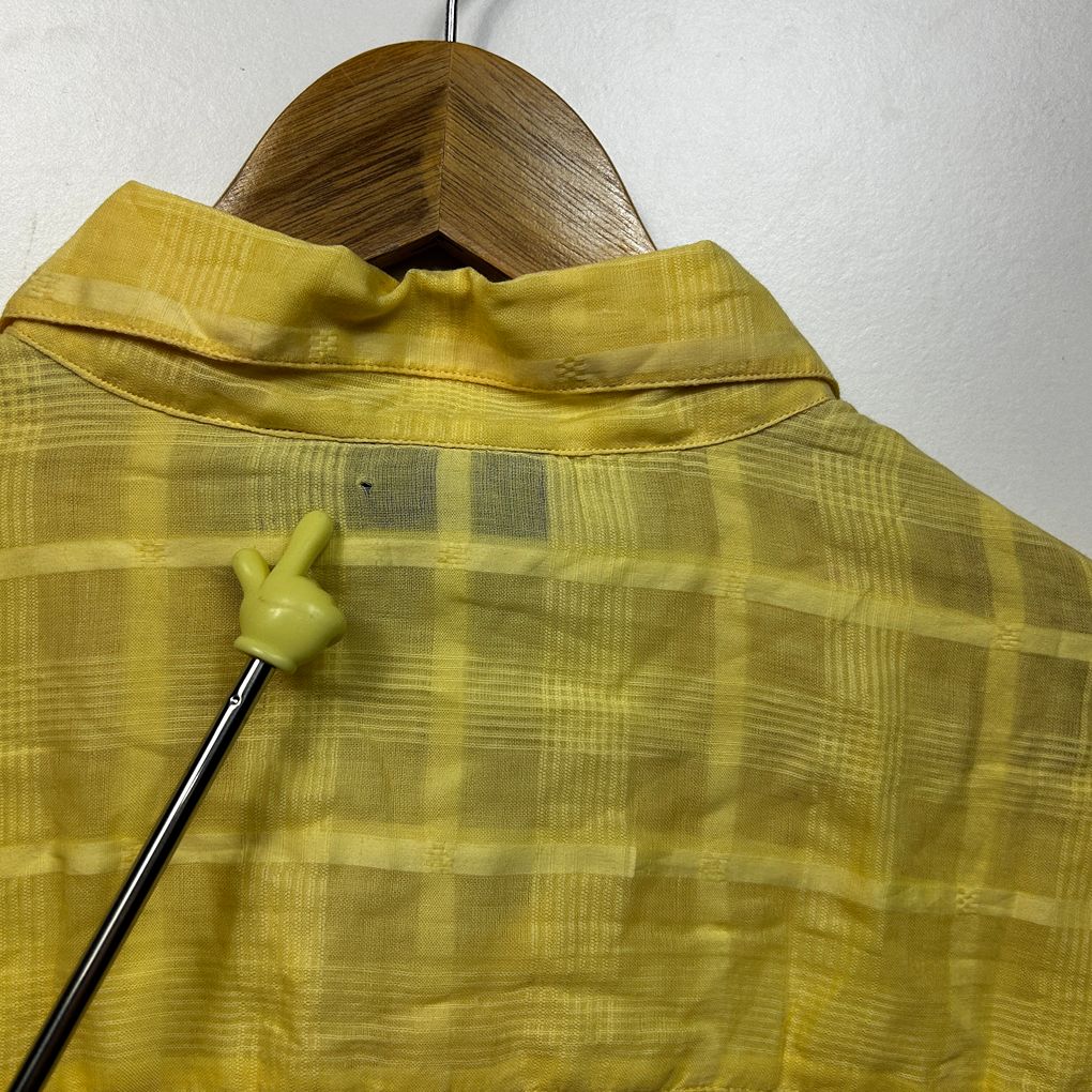 Potpourri Yellow Plus Size Cotton Shirt - Size 20L (New with fault)
