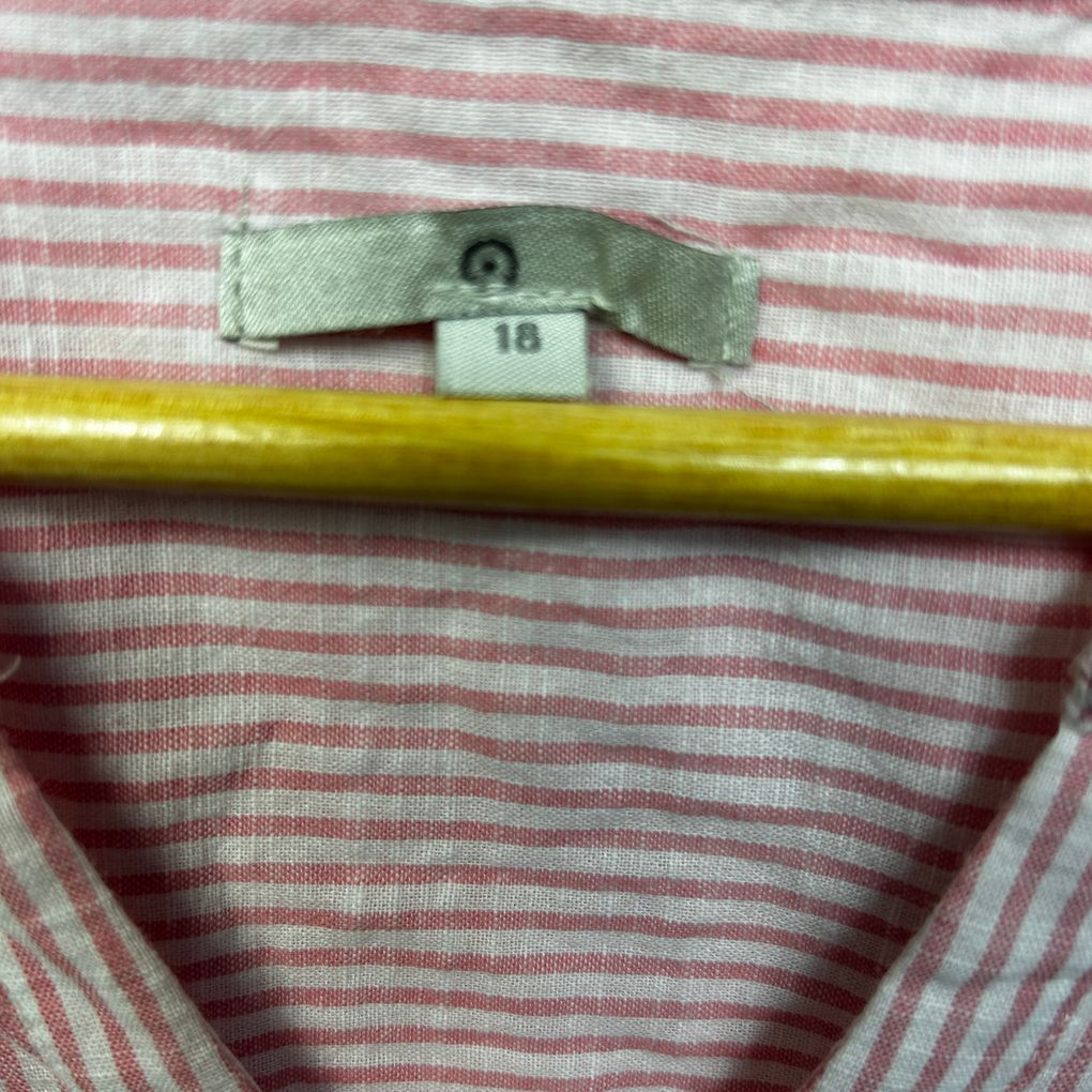 Target Pink Striped Cotton Shirt - Size 18