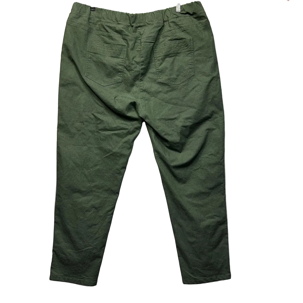 Fella Hamilton Green Cotton Pants - Size 22