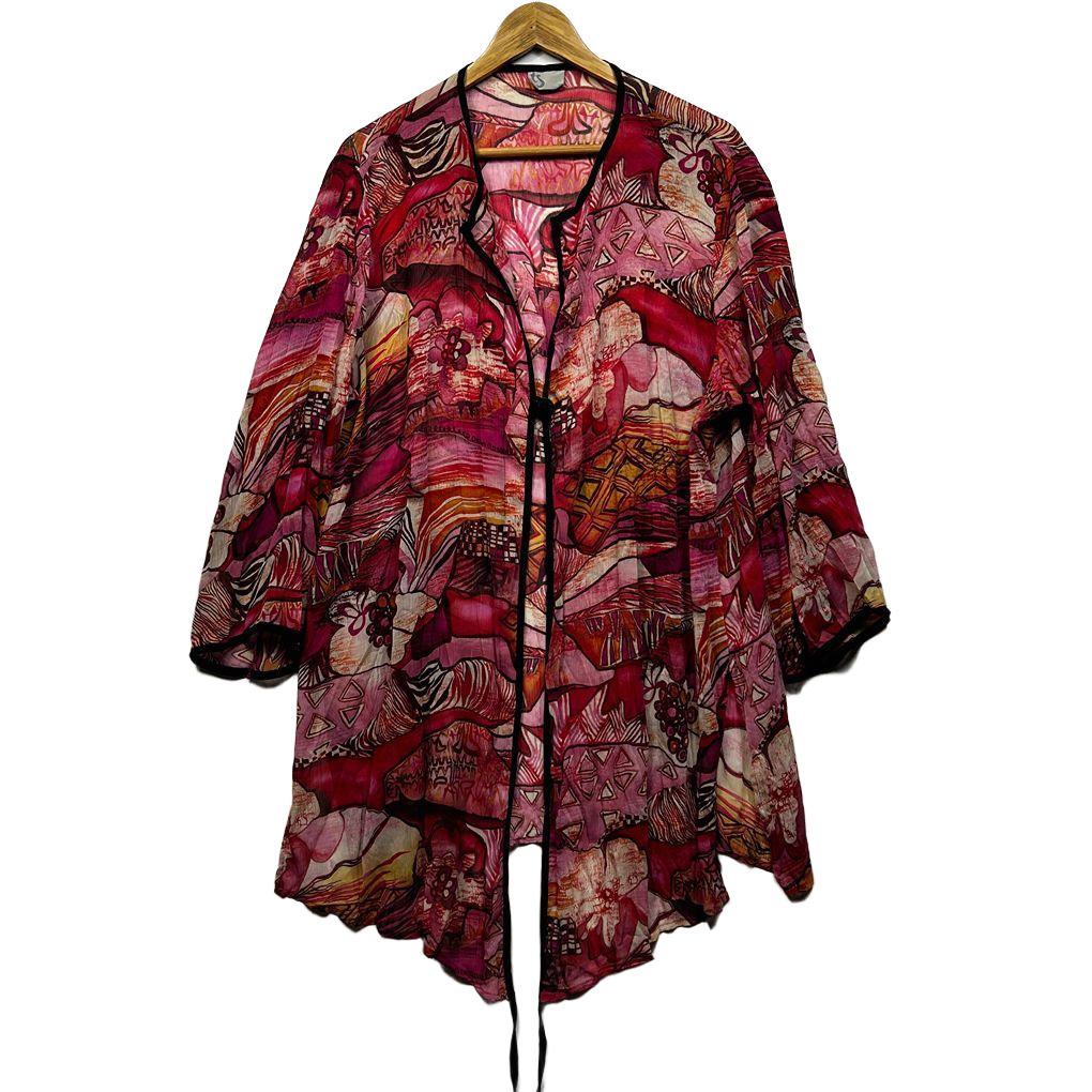 Taking Shape Print Jacket - Size 20
