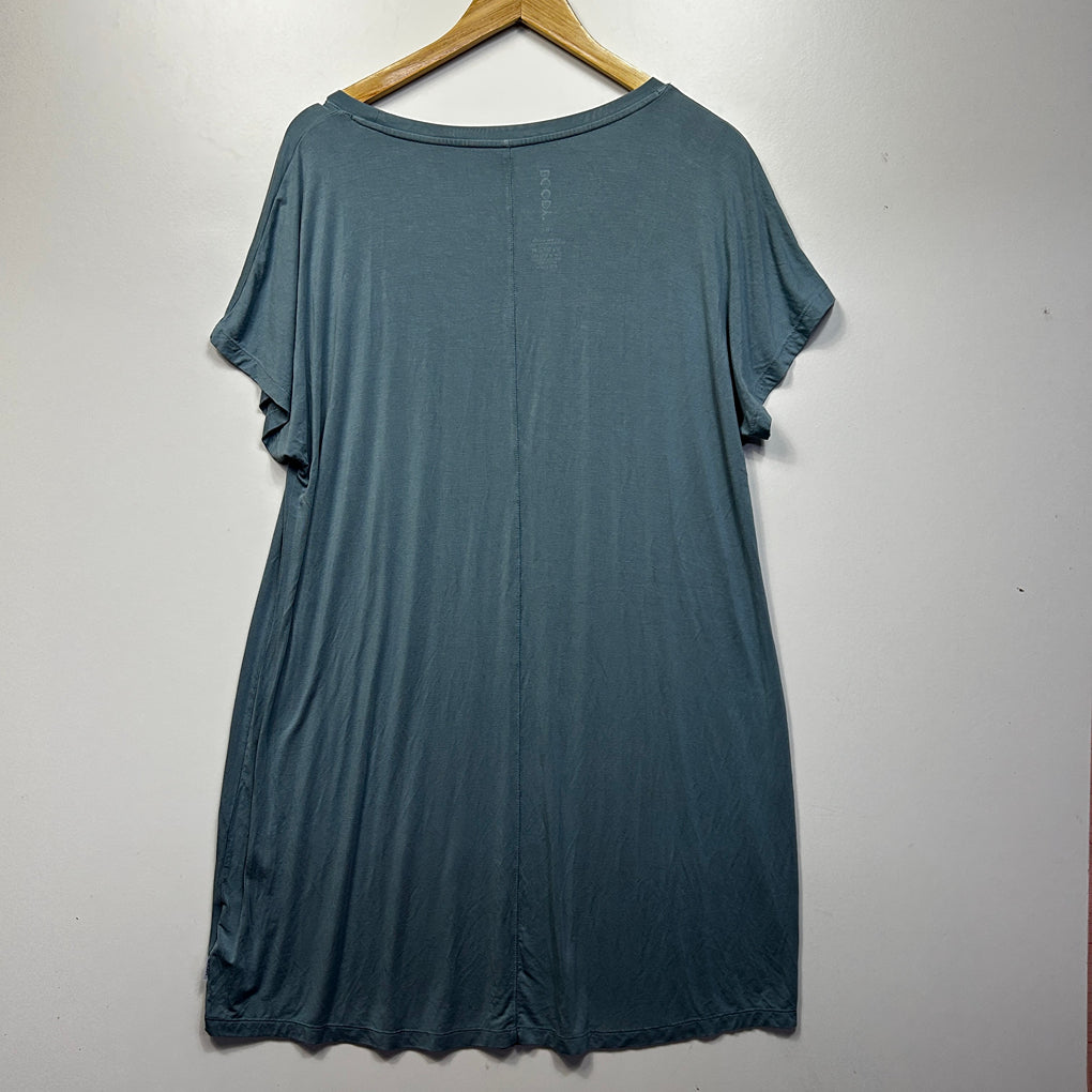 Boody Teal Bamboo T-Shirt Sleep Nightie Dress - Size XL
