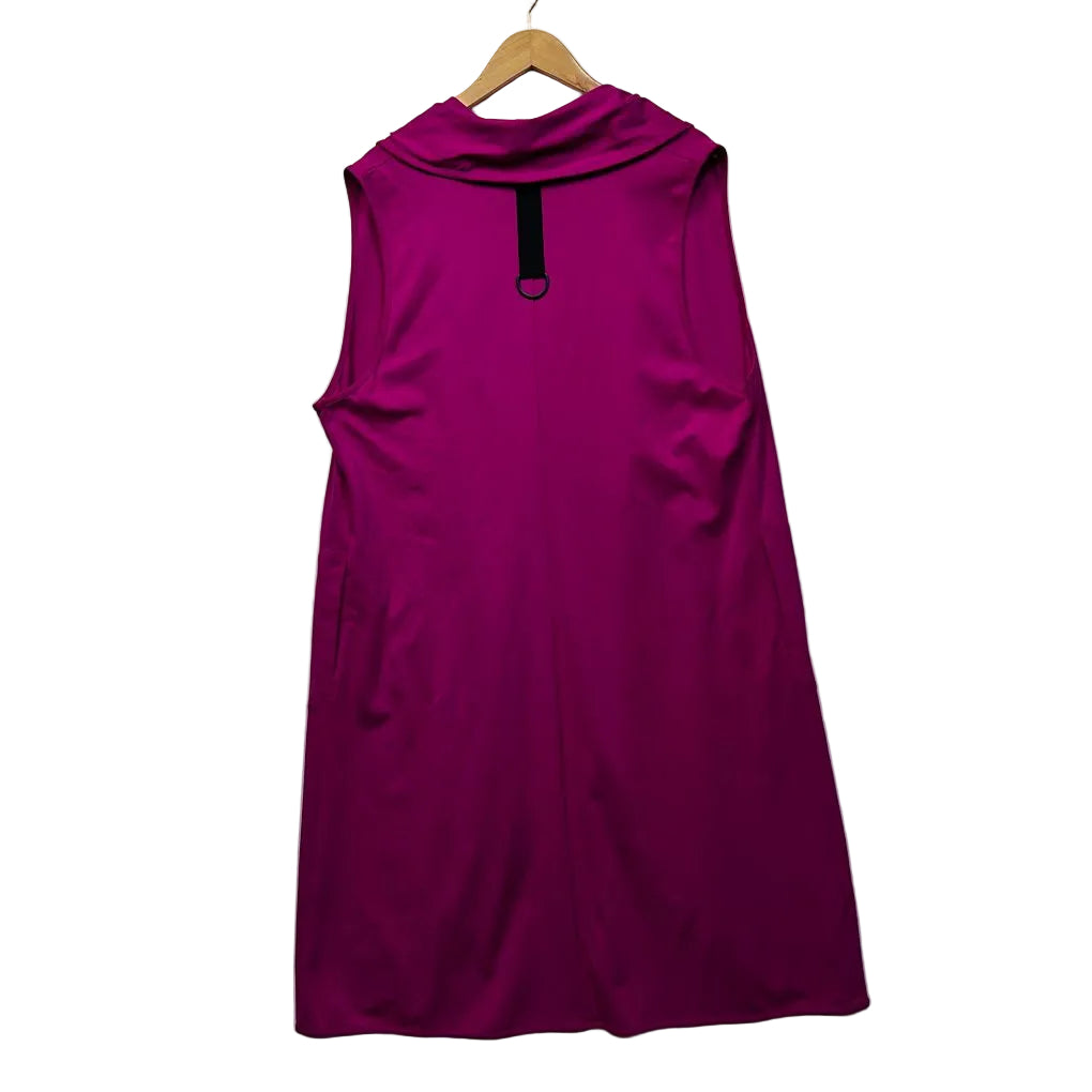 Taking Shape Magenta Sleeveless Open Front Vest - Size 16