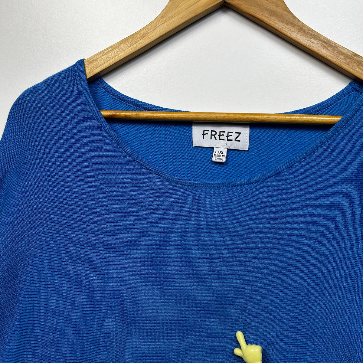 Freez Blue Knit Top - Size L/XL (fault - mark)