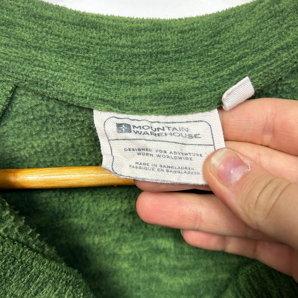 Mountain Warehouse Green Half Zip Fleece Jumper - Size L