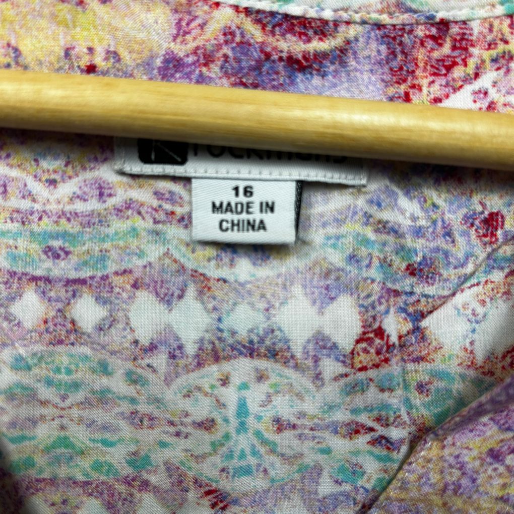 Rockmans Multicoloured Top - Size 16